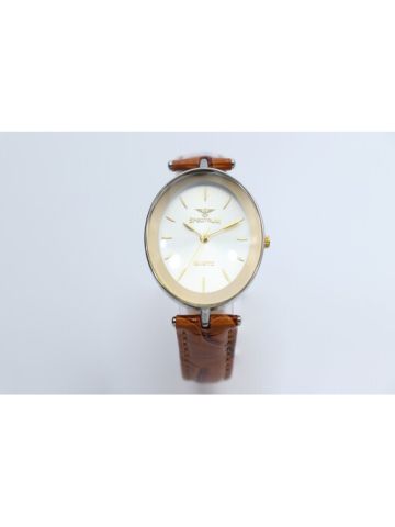 Creative Leather Women's Brown Watch - 93250L-1