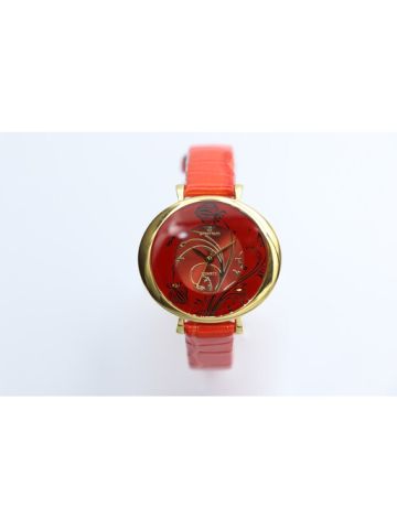 Creative Leather Women's Red Watch - 93470L-3