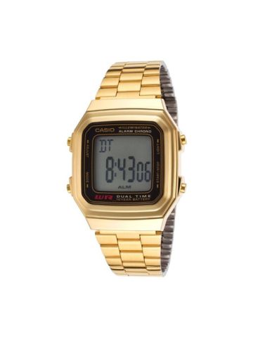 Casio A178WGA-1ADF CN Mens Casual Digital Watch Gold