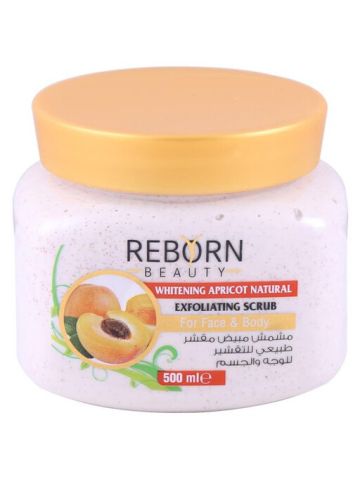Reborn Beauty Whitening Apricot Natural Exfoliating Scrub For Face & Body 500ml