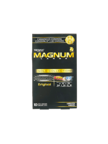 Trojan Magnum Gold Collection Latex Condoms 10 Condoms