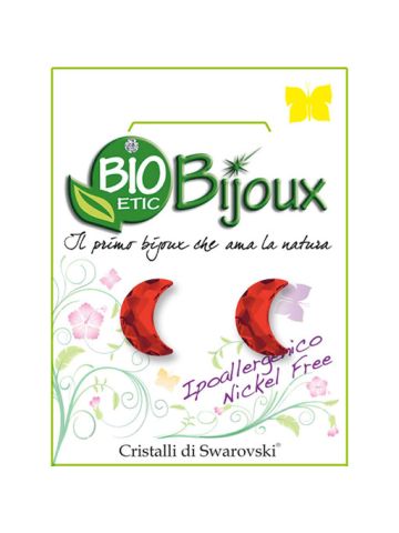 Bio Etic Bijoux Italy Earring Moon 10X7mm Light Siam