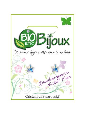 Bio Etic Bijoux Italy Earring Star 5mm Aurora Boreale