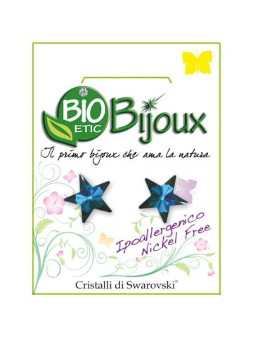 Bio Etic Bijoux Italy Earring Star 10mm Bermude Blue, Bioetic