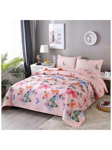King Size Summer Blanket , Butterfly Design
