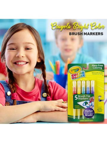 Crayola Classic Color Wonder Brush Tip Markers
