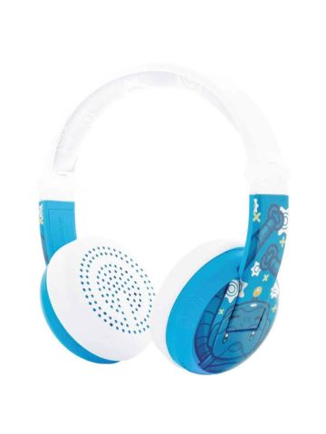 Buddyphones Wave Bluetooth Headphones Waterproof Robot - Blue