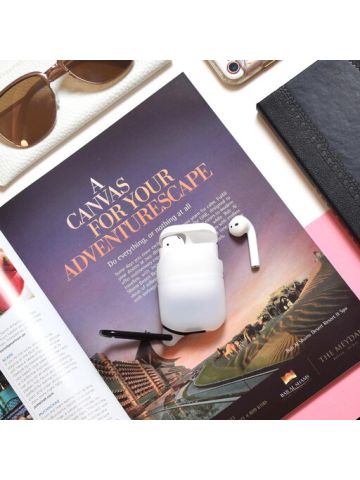 Catalyst, Shockproof and Drop proof air pods Protective Cover Soft Skin, Anti-Lost Carabiner, Silicone Sealing - Apple Accessories, Translucent