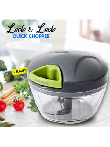 Lock & Lock 3 - Blades Quick Chopper Grey