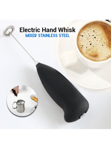 New Kitchen Electric Hand Whisk Mixer Coffee, Milk and Egg Beater Stainless Steel