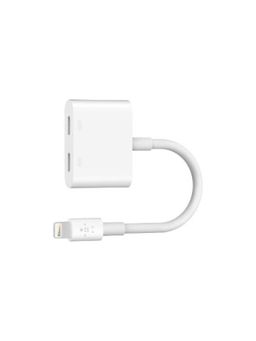 Belkin - Lightning Audio + Charge Rockstar White