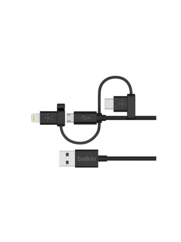 Belkin 1.2m Universal 3-in-1 Cable (Lightning+MicroUSB+Type-C)