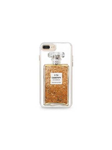 Channel Chrome Gold Glitter For IPhone 8/7 Plus