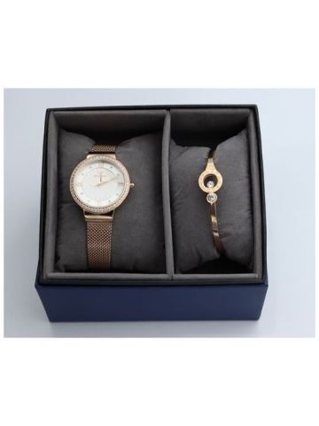 Explorer Mesh Band Women's Rose Gold Watch - S25177 L-4 B