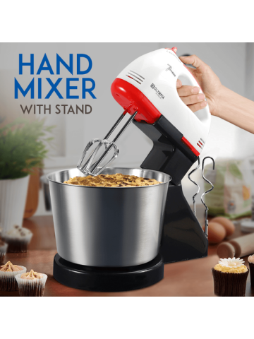Rotating Bowl Hand Mixer With Stand 350 Watts