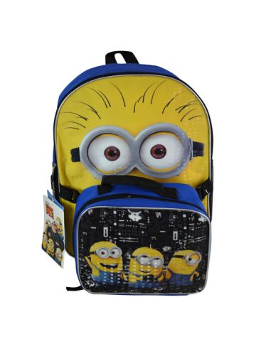Despicable Me 3 Backpack 16 With Lunch Kit