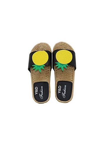 Y&D Multi Color Slides Slipper For Women - yellow