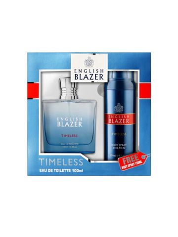 English Blazer Timeless EDT 100ML+ Body Spray 150ML 2Pcs Gift Set For Men