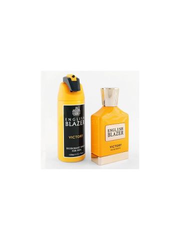 English Blazer Victory EDT 100ML+ Deodorant Spray 150ML 2Pcs Gift Set For Men