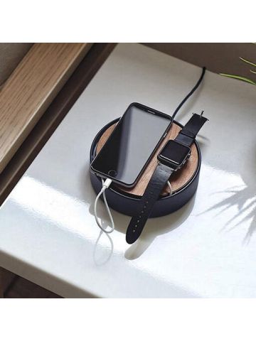 Native Union Eclipse 3 Port USB Charger  with Cable Management Fast Multi Device Charging with Touch Sensor and Light.