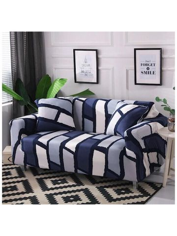 Strechable Sofa Cover, Three Seater Printed  Design