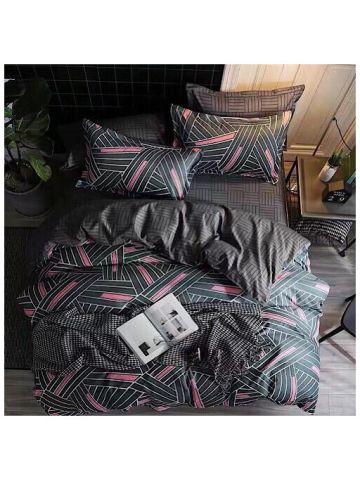 Deals For Less - Single Size , 4-Piece Bedding Set - Geometric Design
