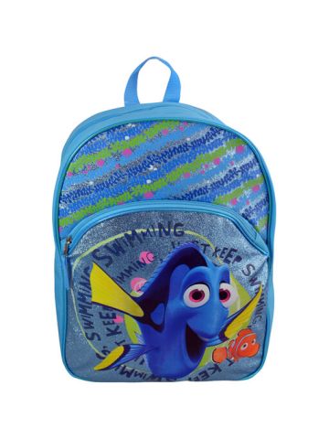 Finding Dory 16 Glitter Backpack Blue
