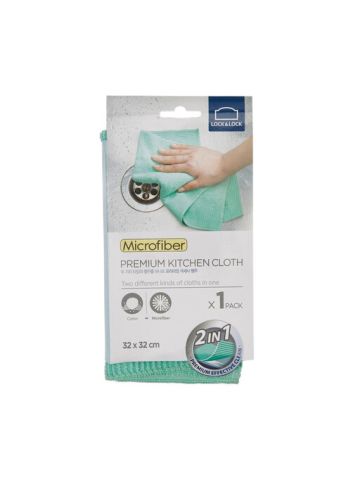 Lock & Lock Microfiber Premium Kitchen Cloth - Green