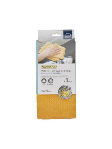 Lock & Lock Microfiber Waffle Weave Cleaner - Yellow
