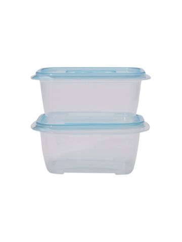Lock & Lock Ez Lock Pastel Container Rectangle 800Ml 2P Set
