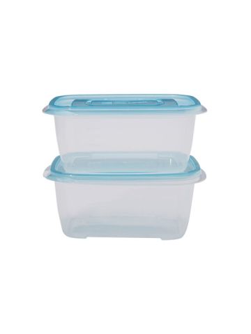 Lock & Lock Ez Lock Pastel Container Rectangle 1320Ml 2P Set