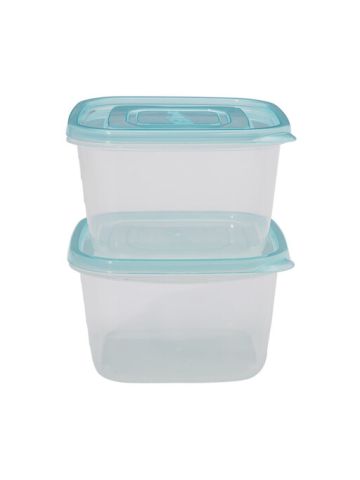 Lock & Lock Ez Lock Pastel Container Square 970Ml 2P Set