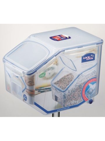 Lock & Lock Rice Case W/Cup  12L  White