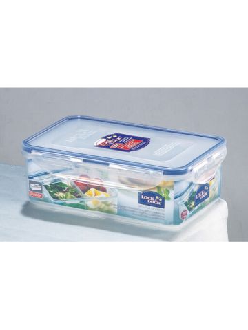 Lock & Lock Food Container Rectangle With Divider 1L