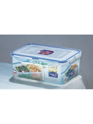 Lock & Lock Food Container Rectangle With Divider 2.3L