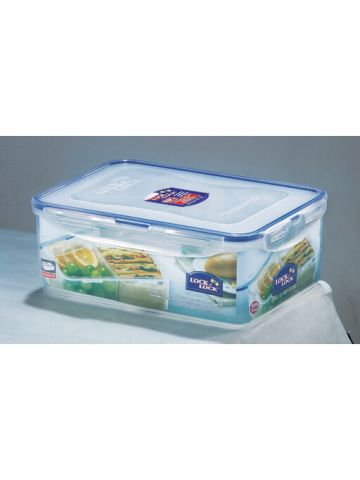 Lock & Lock Food Container Rectangle With Divider 2.6L