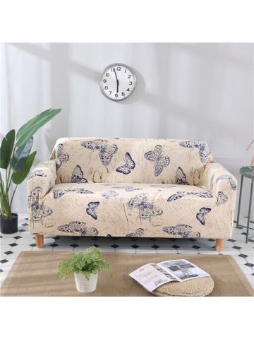 Deals For Less - Home Decor Three Seater Sofa Cover, Butterfly Design