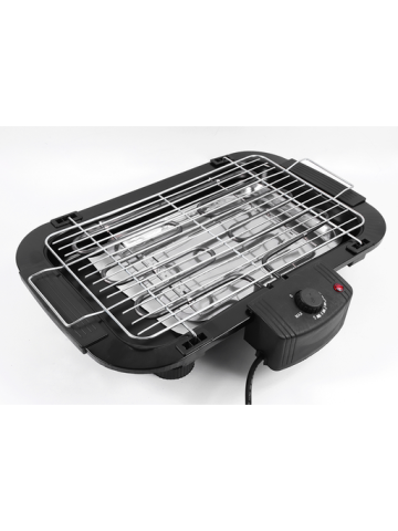 HTC Electric Barbecue Grill With 3 Adjustable Grill Heights 2000 Watts, HTC-273-BG