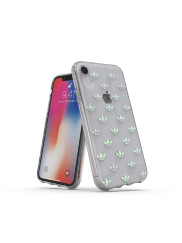 Adidas - iPhone XR - Original Trefoil Case - Clear / Flowers