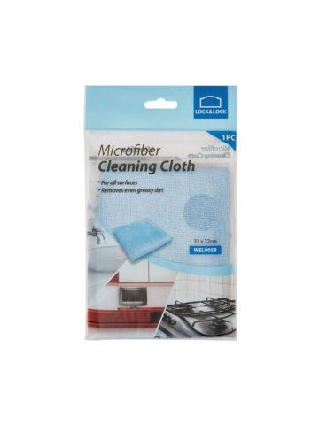 Lock & Lock Microfiber Cleaning Cloth 32X32Cm Blue