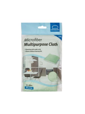 Lock & Lock Microfiber Multipurpose Cloth 40X38Cm Green
