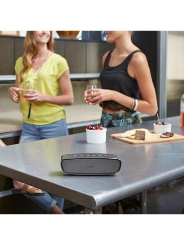 Jam Heavy Metal Wireless Stereo Speaker, Built-In Speakerphone,, Aluminum Body, Voice Prompts