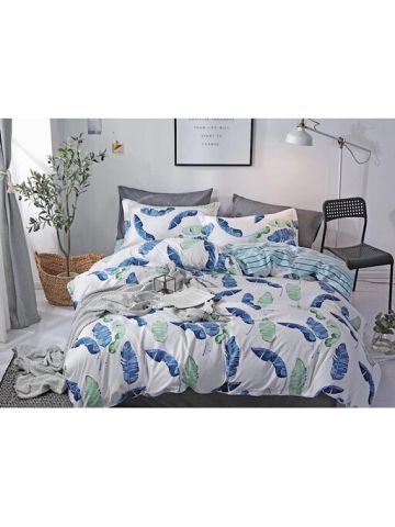 Deals For Less - Double Size , 6-Piece Bedding Set - Leaves Design