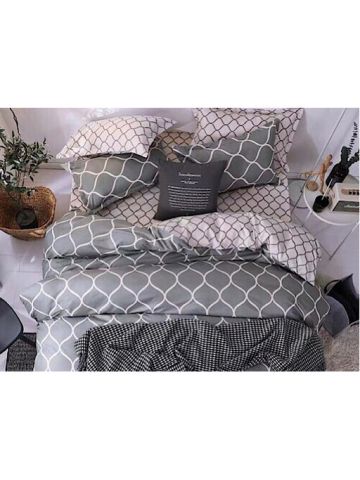 Deals For Less -  Single Size ,Geometric Design Bedding Set Of 4 Pieces