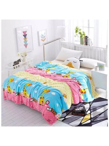 Cozy Fleece Blanket, Girrafi Design