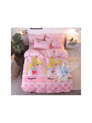 Sailormon Design, Double Size, Bedding Set Of 6 Pieces