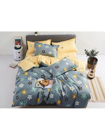 Deals For Less - Floral Design, Single Size, Bedding Set Of 4 Pieces