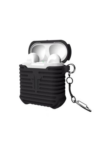 I-Smile Protective Case Cover With Key Chain For AirPods Black