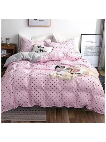 Deals For Less - Double Size , 6-Piece Bedding Set - Heart Design