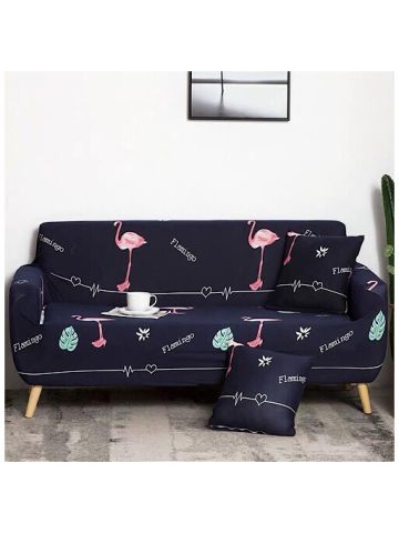 Deals For Less - Home Decor Two Seater Sofa Cover, Flamingo Design